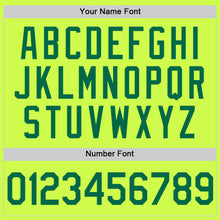 Load image into Gallery viewer, Custom Neon Green Kelly Green-White Authentic Throwback Baseball Jersey