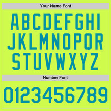 Load image into Gallery viewer, Custom Neon Green Teal-White Authentic Throwback Baseball Jersey