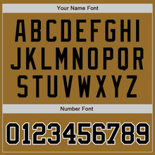 Load image into Gallery viewer, Custom Old Gold Black-White Authentic Baseball Jersey