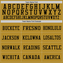 Load image into Gallery viewer, Custom Old Gold Purple-Black Mesh Authentic Football Jersey