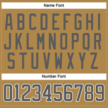 Load image into Gallery viewer, Custom Old Gold Steel Gray-White Hockey Lace Neck Jersey