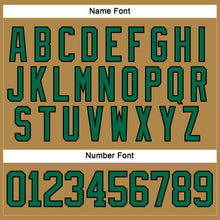 Load image into Gallery viewer, Custom Old Gold Kelly Green-Black Hockey Lace Neck Jersey