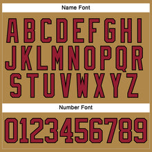 Load image into Gallery viewer, Custom Old Gold Cardinal-Black Hockey Lace Neck Jersey