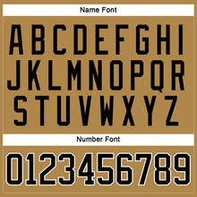 Load image into Gallery viewer, Custom Old Gold Black-White Hockey Lace Neck Jersey