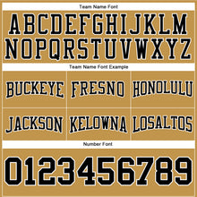 Load image into Gallery viewer, Custom Stitched Old Gold Black-White Football Pullover Sweatshirt Hoodie