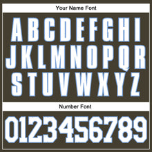 Load image into Gallery viewer, Custom Olive White-Light Blue Authentic Throwback Salute To Service Basketball Jersey