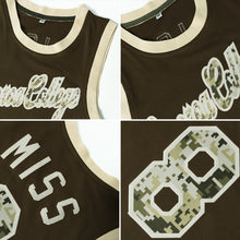 Load image into Gallery viewer, Custom Olive White-Light Blue Authentic Throwback Salute To Service Basketball Jersey