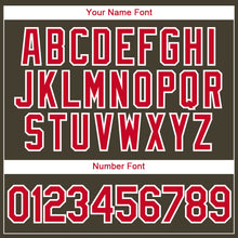 Load image into Gallery viewer, Custom Olive Red-White Authentic Throwback Salute To Service Basketball Jersey