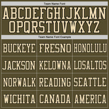 Load image into Gallery viewer, Custom Olive Camo-Black Mesh Authentic Salute To Service Football Jersey