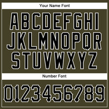 Load image into Gallery viewer, Custom Olive Black-White Authentic Sleeveless Salute To Service Baseball Jersey