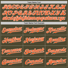 Load image into Gallery viewer, Custom Olive Orange-White Authentic Salute To Service Baseball Jersey
