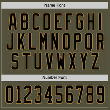Load image into Gallery viewer, Custom Olive Black-Old Gold Salute To Service Hockey Jersey