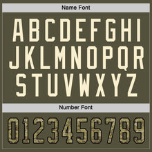Load image into Gallery viewer, Custom Olive Camo Black-Cream Salute To Service Hockey Jersey