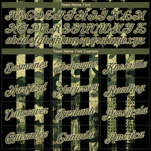 Load image into Gallery viewer, Custom Stitched Camo Olive-Cream 3D American Flag Fashion Sports Pullover Sweatshirt Salute To Service Hoodie