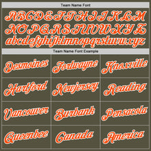 Load image into Gallery viewer, Custom Olive Orange-White Performance Salute To Service T-Shirt