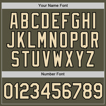 Load image into Gallery viewer, Custom Olive Cream-Black Performance Salute To Service T-Shirt