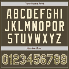 Load image into Gallery viewer, Custom Olive Camo-Cream Authentic Salute To Service Baseball Jersey