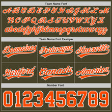 Load image into Gallery viewer, Custom Olive Orange-White Authentic Throwback Salute To Service Basketball Shorts