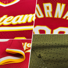 Load image into Gallery viewer, Custom Olive White-Old Gold Authentic Throwback Salute To Service Baseball Jersey