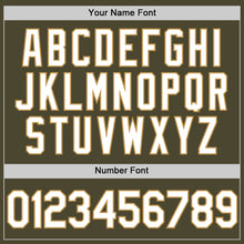 Load image into Gallery viewer, Custom Olive White-Old Gold Authentic Throwback Salute To Service Baseball Jersey
