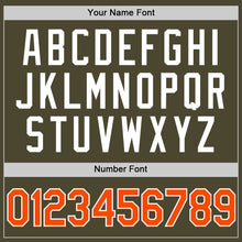 Load image into Gallery viewer, Custom Olive Orange-White Authentic Throwback Salute To Service Baseball Jersey