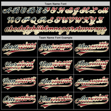 Load image into Gallery viewer, Custom Olive Vintage USA Flag Cream-Black Authentic Throwback Salute To Service Baseball Jersey