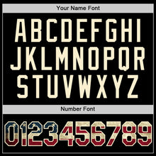 Load image into Gallery viewer, Custom Olive Vintage USA Flag Cream-Black Authentic Throwback Salute To Service Baseball Jersey