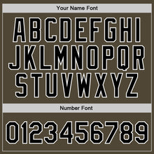 Load image into Gallery viewer, Custom Olive Black-White Authentic Throwback Salute To Service Basketball Jersey