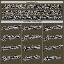 Load image into Gallery viewer, Custom Olive Black-White Authentic Throwback Salute To Service Basketball Jersey