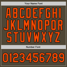 Load image into Gallery viewer, Custom Olive Orange-Black Authentic Throwback Salute To Service Basketball Jersey