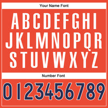 Load image into Gallery viewer, Custom Orange Navy-Gold Authentic Throwback Basketball Jersey