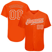 Load image into Gallery viewer, Custom Orange Orange-Gray Authentic Baseball Jersey