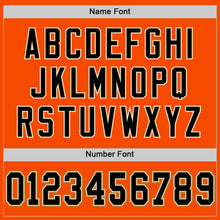 Load image into Gallery viewer, Custom Orange Black-Old Gold Mesh Authentic Football Jersey