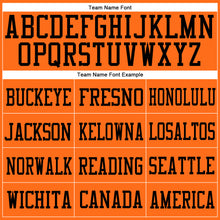 Load image into Gallery viewer, Custom Orange Orange-Black Mesh Authentic Football Jersey