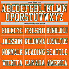 Load image into Gallery viewer, Custom Orange White-Green Mesh Authentic Football Jersey