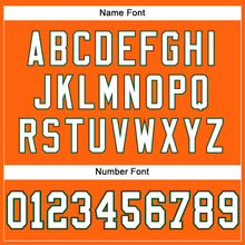 Load image into Gallery viewer, Custom Orange White-Green Mesh Authentic Football Jersey