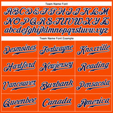 Load image into Gallery viewer, Custom Orange Navy-White Authentic Sleeveless Baseball Jersey
