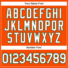 Load image into Gallery viewer, Custom Orange White-Green Authentic Sleeveless Baseball Jersey