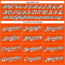 Load image into Gallery viewer, Custom Orange White-Brown Authentic Sleeveless Baseball Jersey