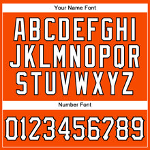 Load image into Gallery viewer, Custom Orange White-Black Authentic Sleeveless Baseball Jersey