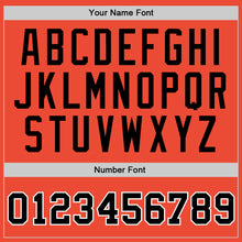 Load image into Gallery viewer, Custom Orange Black-White Authentic Throwback Basketball Jersey