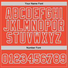 Load image into Gallery viewer, Custom Orange Orange-Gray Authentic Throwback Basketball Jersey