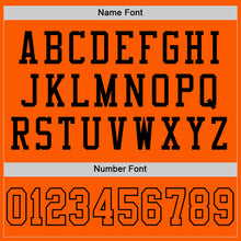 Load image into Gallery viewer, Custom Orange Orange-Black Mesh Authentic Throwback Football Jersey