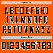 Load image into Gallery viewer, Custom Orange Black-White Mesh Authentic Football Jersey