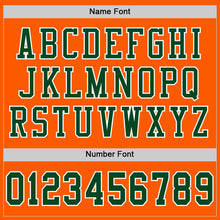 Load image into Gallery viewer, Custom Orange Green-White Mesh Authentic Football Jersey
