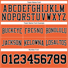 Load image into Gallery viewer, Custom Stitched Orange Black-White Football Pullover Sweatshirt Hoodie
