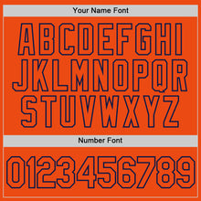 Load image into Gallery viewer, Custom Orange Orange-Navy Performance T-Shirt