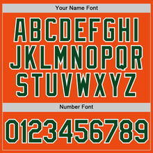 Load image into Gallery viewer, Custom Orange Green-White Performance T-Shirt
