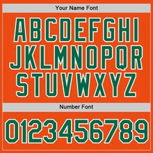 Load image into Gallery viewer, Custom Orange Kelly Green-White Performance T-Shirt