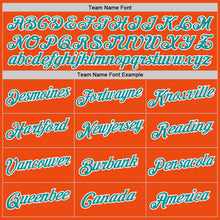 Load image into Gallery viewer, Custom Orange Teal-White Performance T-Shirt
